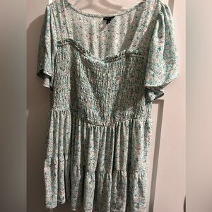 Torrid smocked baby doll top XL